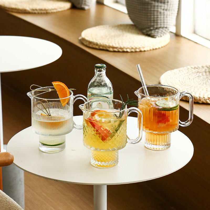 New stackable fruit tea cups, milk tea cups, glass hot tea and juice cups, and dining cups from Instagram influencers