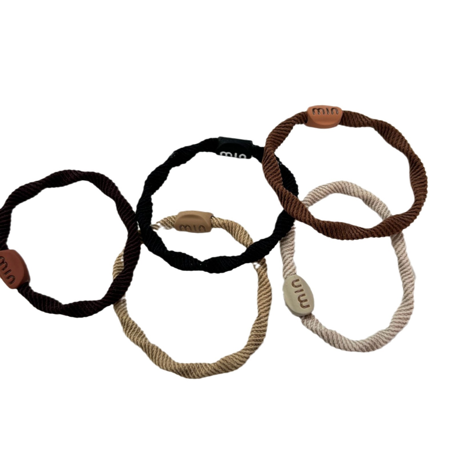 Simple and durable rubber band women's hair tie, high elasticity without damaging hair, high ponytail hair band headwear XF105 Item Picture