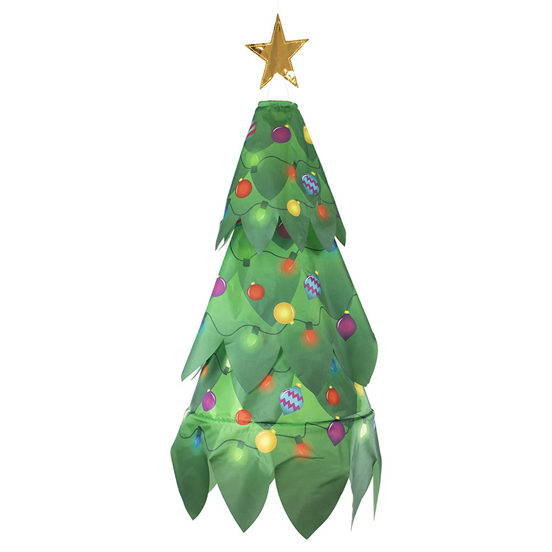 Amazon's new LED-lit Christmas decorations, wind tube flags, courtyard Santa Claus pendants, party supplies details Picture