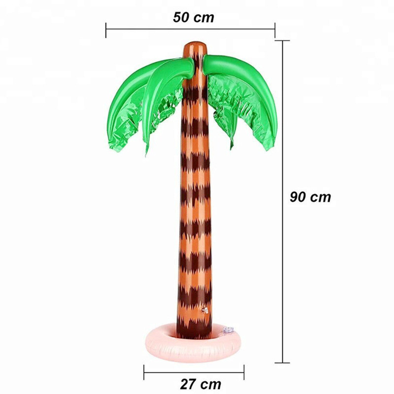 现货批发充气椰子树 派对玩耍PVC道具椰树盆栽吹气椰子树玩具详情图5