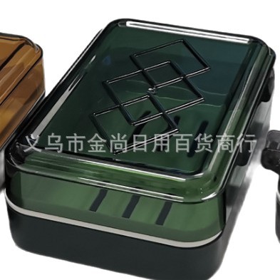 Household bathroom storage soap box, simple box, 2-yuan wholesale plastic soap box, soap box, draining and flip-top soap box Item Picture