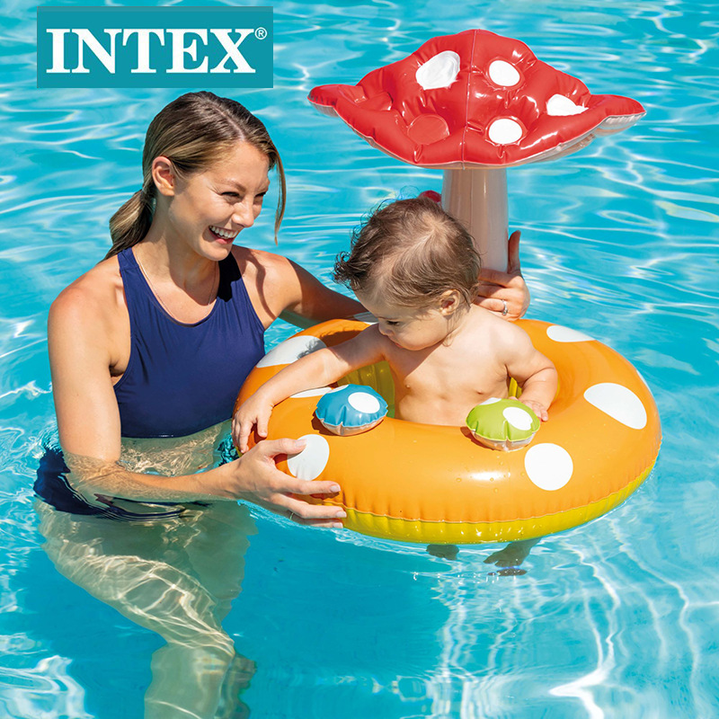ويتنفس عش عش عش الغراب (INTEX56574) في البيت طوق للسباحة للأطفال من سن سنة إلى سنتين Specification image