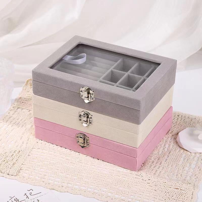 Fleece jewelry box caja de almacenamiento Specification image