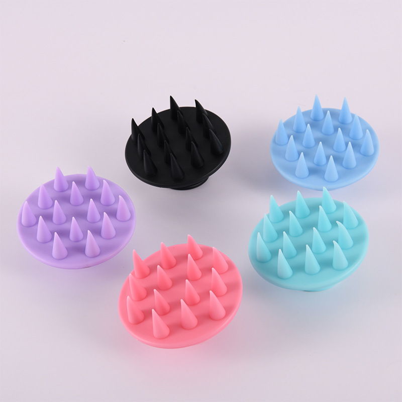 Massage Silicone Shampoo Brush Scalp Cleaning Hair Shampoo Comb Head Massage Soft Shampoo Conditioner Brush In Stock Specification drawing