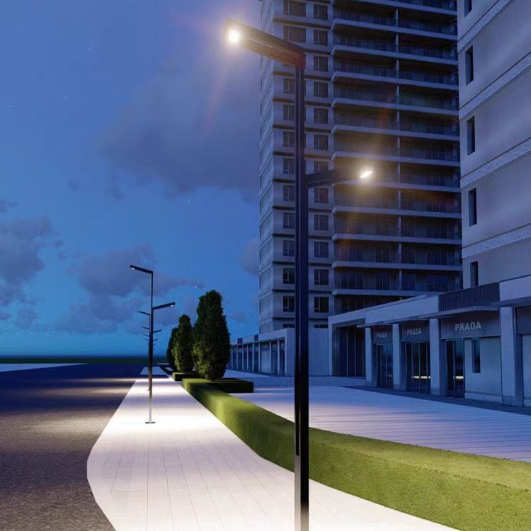 Modern and simple street lamps, solar garden lamps, outdoor lighting lamps, community parks, scenic spots, waterproof road lamps Specification image