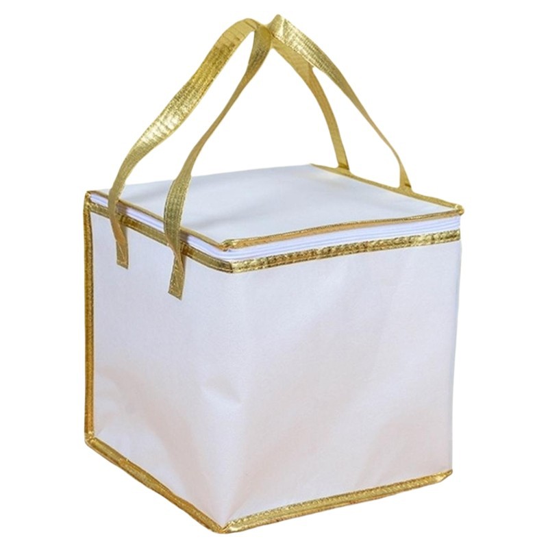 Cake insulation bag, non-woven fabric aluminum foil thickened, takeout grilled fish and grilled meat packaging refrigeration bag, portable ice pack available Item Picture
