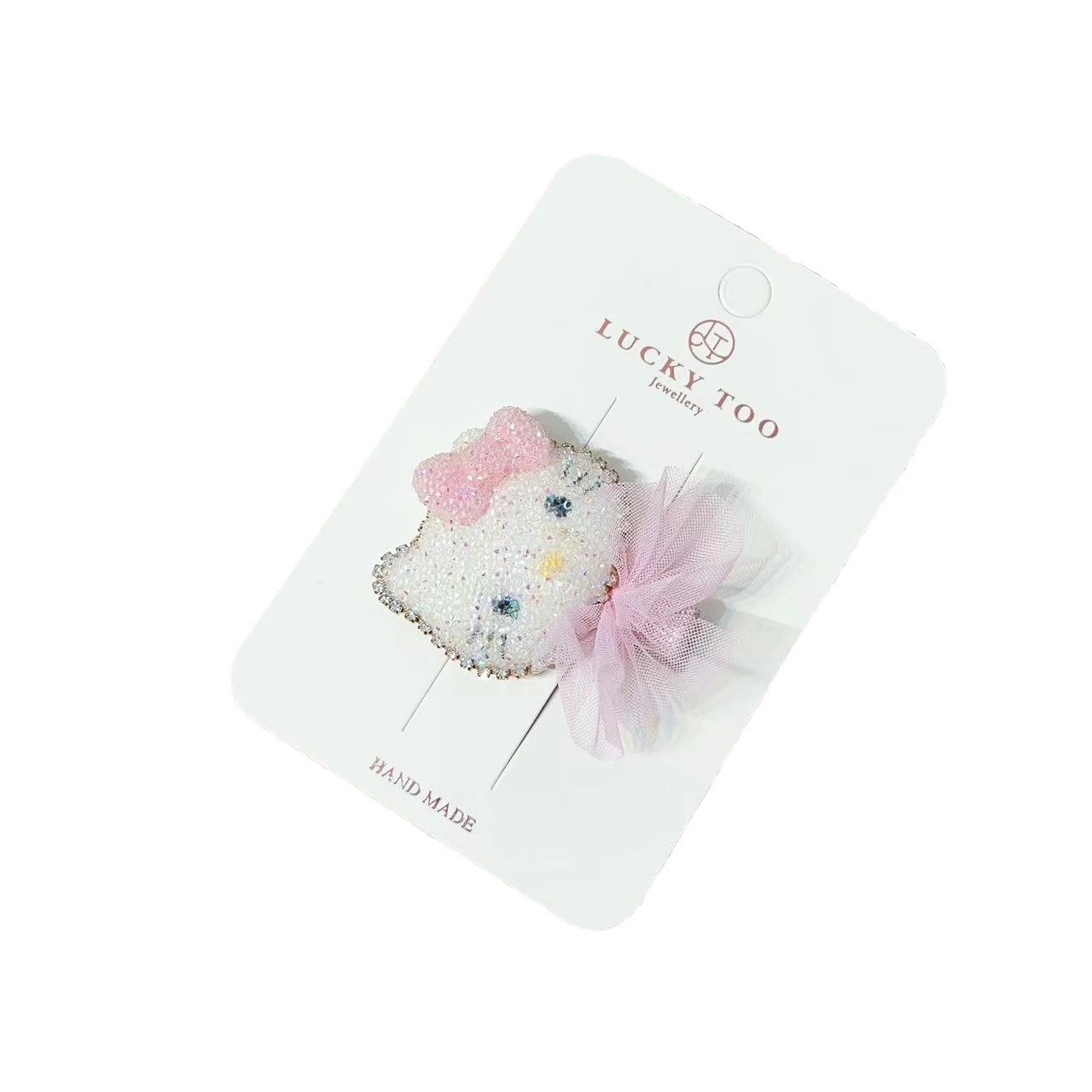 Bobby Pin Lt10230 Korean Girl Heavy Heavy Diamond Hellokitty Princess Sasha Hair Pin Application Scenario