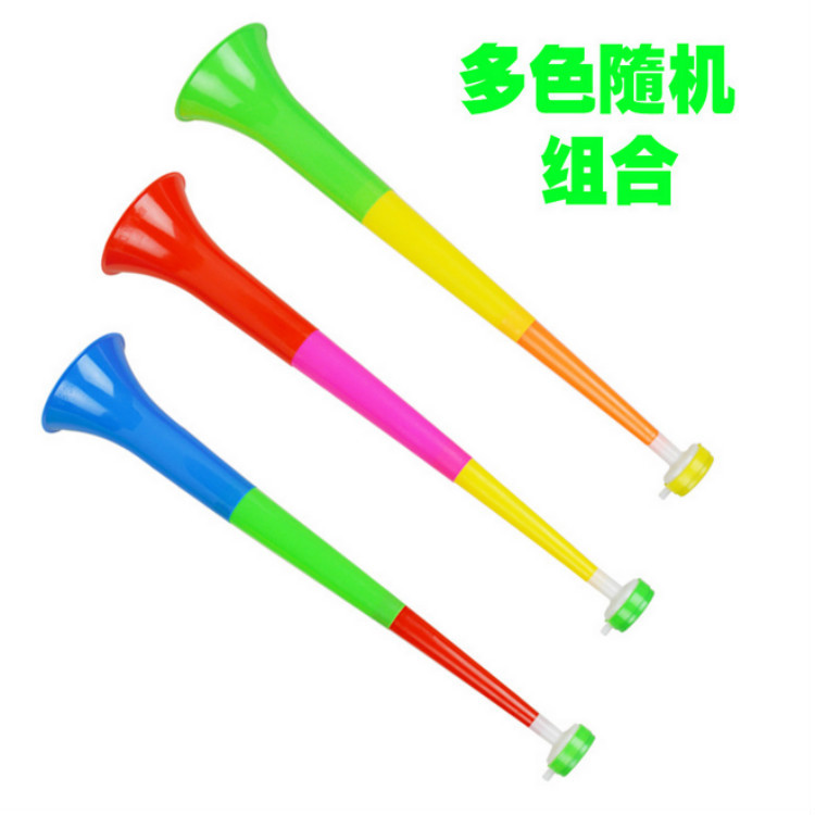 Trompeta telescópica grande de tres secciones 60cm trompeta de fans de vuvuzela copa del mundo booster props juguetes para niños details Picture