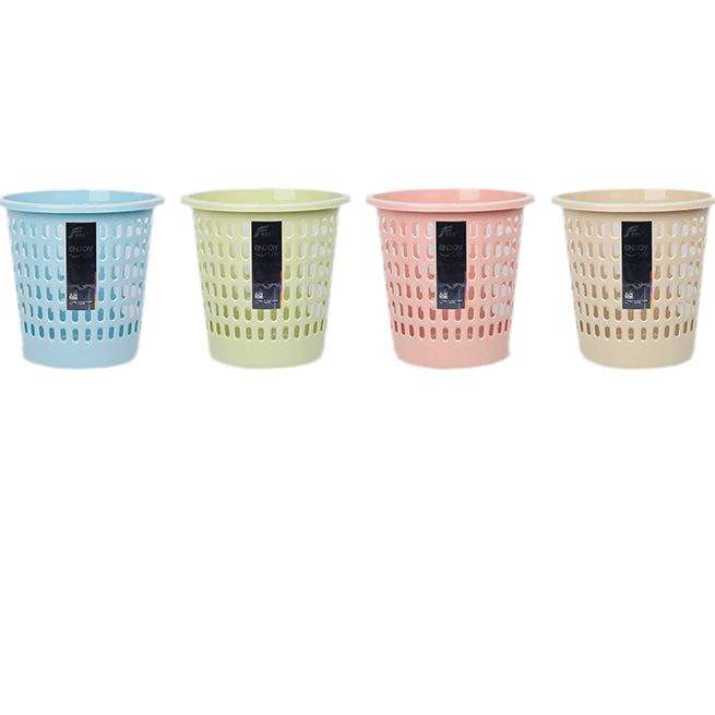 Factory Direct Kitchen Household Trash Bin Living Room Toilet Wholesale Lidless Paper Basket 0525 Plastic Storage Container Item Picture