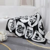 National trend A-class half-pile blanket cartoon puppy sofa blanket, winter soft thickened warm office nap blanket cover blanket Specification image