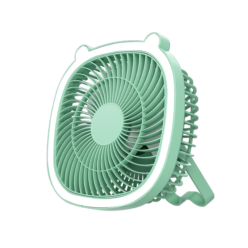 New desktop lamp, fan, portable outdoor ceiling fan, student dormitory, home wall-mounted USB fan, charging model Item Picture