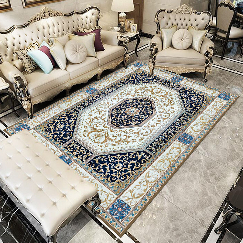Nordic Nordic crystal velvet carpet floor mat Bohemian retro style home European sofa bedroom coffee table blanket Specification drawing