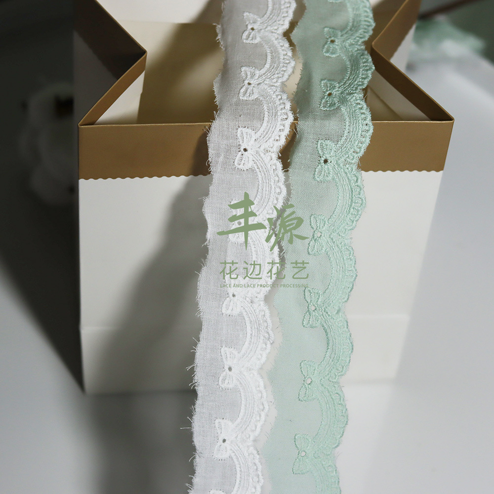 Mint Green Embroidery Lace Butterfly Lace Lace Mint Mambo Bow Lace Lace Hair Accessories Lace Scrumps Application Scenario