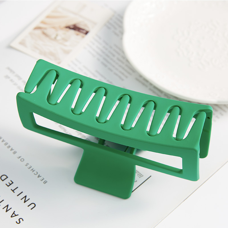 Korean Hair Grab Hair Square Clip Headdress Clip Back Head Clip Extra Large Clip Clip Hair Amount Shark Clip Application Scenario