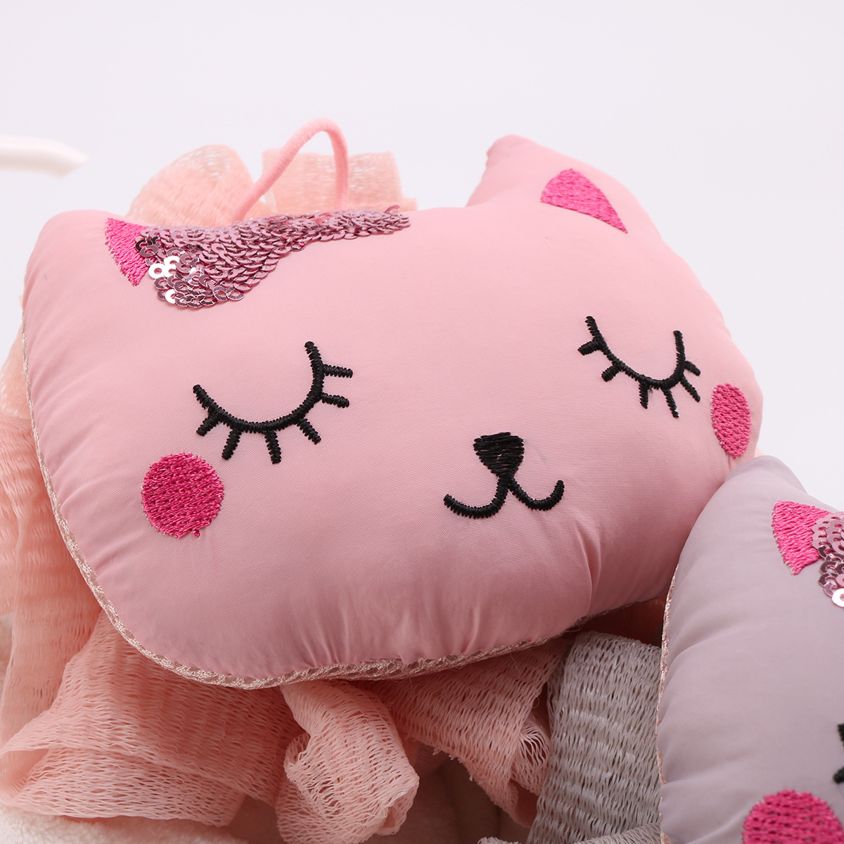Fairy Cat Bath Flower Large Hanging Non-Loose Foaming Cartoon Girl Cute Ins Soft Skin Bath Ball Bath Flower details Picture