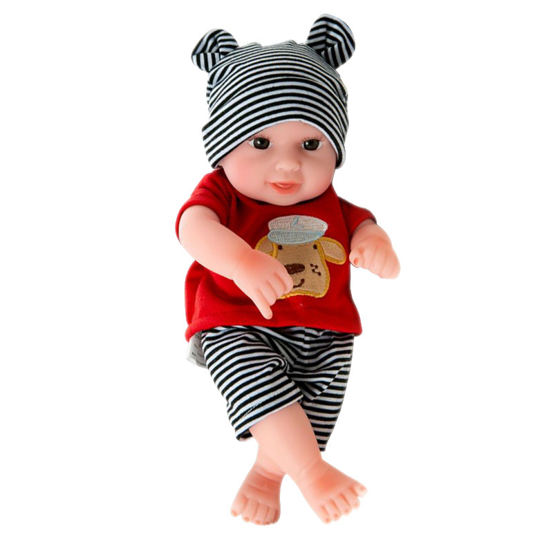 10寸婴儿娃/doll搪胶白底实物图