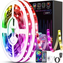 30M WIFI Smart LED light Strip Bluetooth RGB Flexible waterproof 2835 5050 Diode light strip Self-adhesive