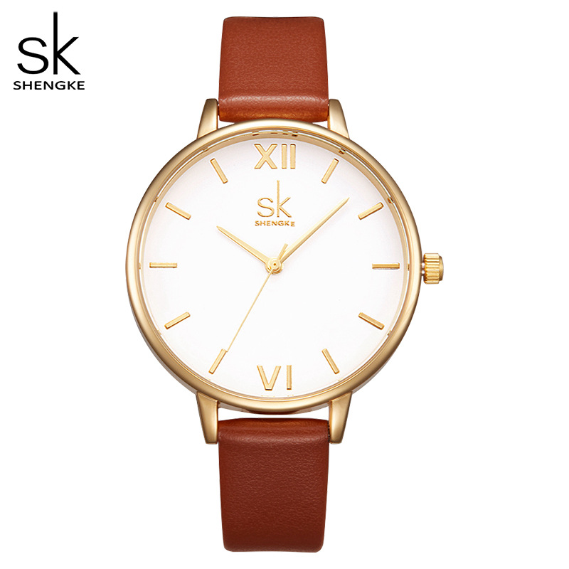 SK Women's Watch, fashionable and simple, ins artistic style, student watch, waterproof quartz watch, Shenzhen wristwatch 0056 Item Picture