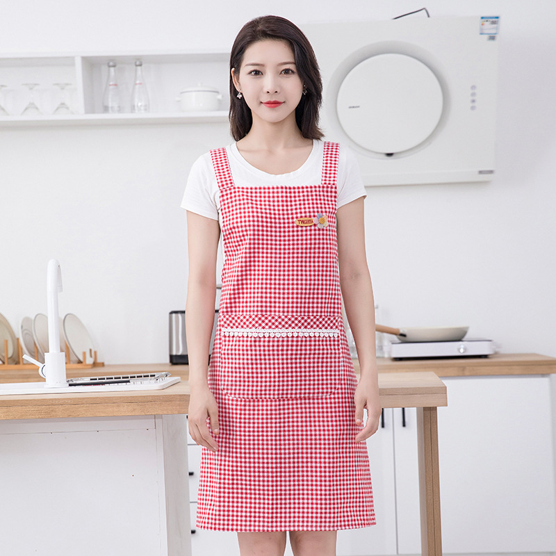 【 Chi Jia 】 Oil-proof and stain-resistant apron for both men and women, cute kitchen cooking Korean-style fashionable shoulder strap, breathable waistband Application Scenario