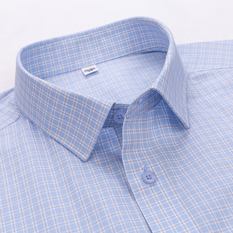 Ready-to-wear 2025 summer no-iron long-sleeved shirt men's casual business professional shirt in stock with logo Specification image