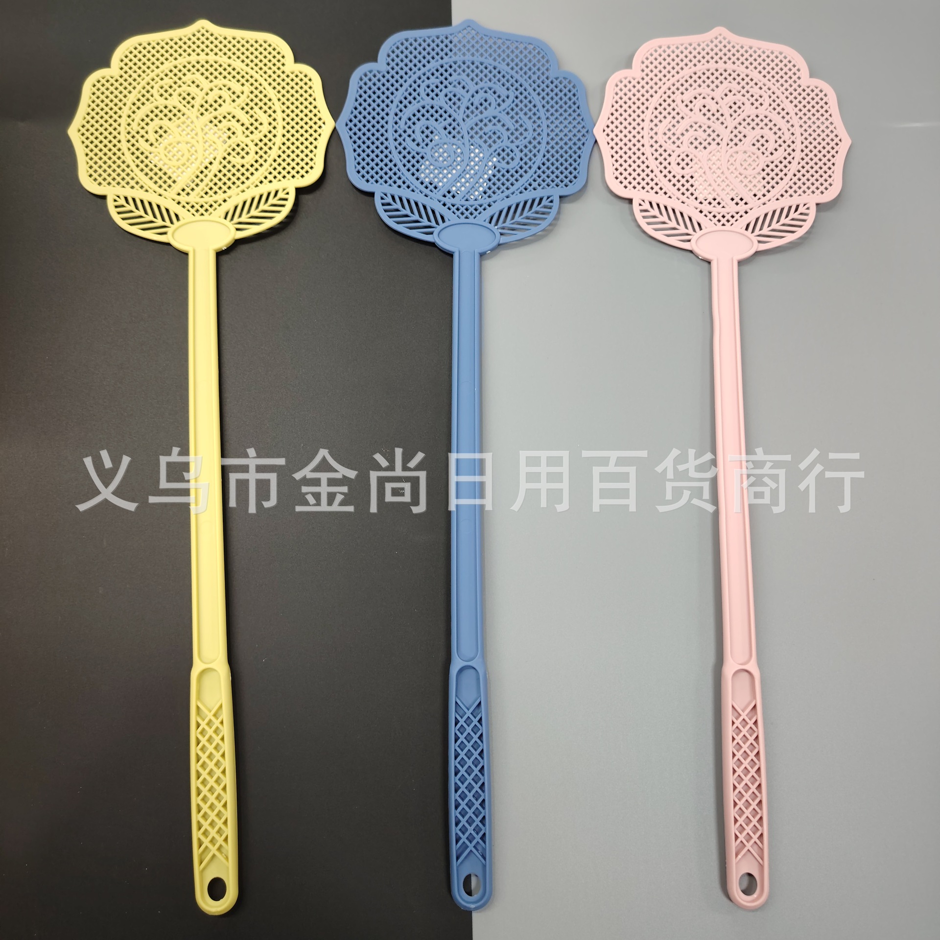 苍蝇拍塑料新料批发家用不烂加厚加长柄大号手动耐用灭苍蝇蚊子拍
