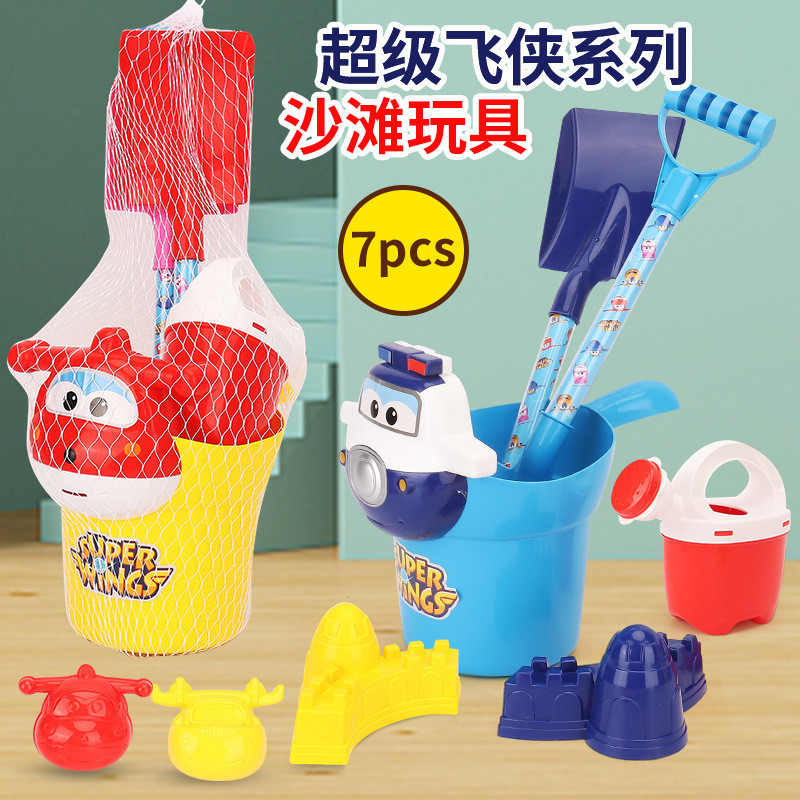 2022 Authentic AofI Super Feixia Ledi Beach engineering vehicle Set combination children's outdoor beach toys Specification drawing