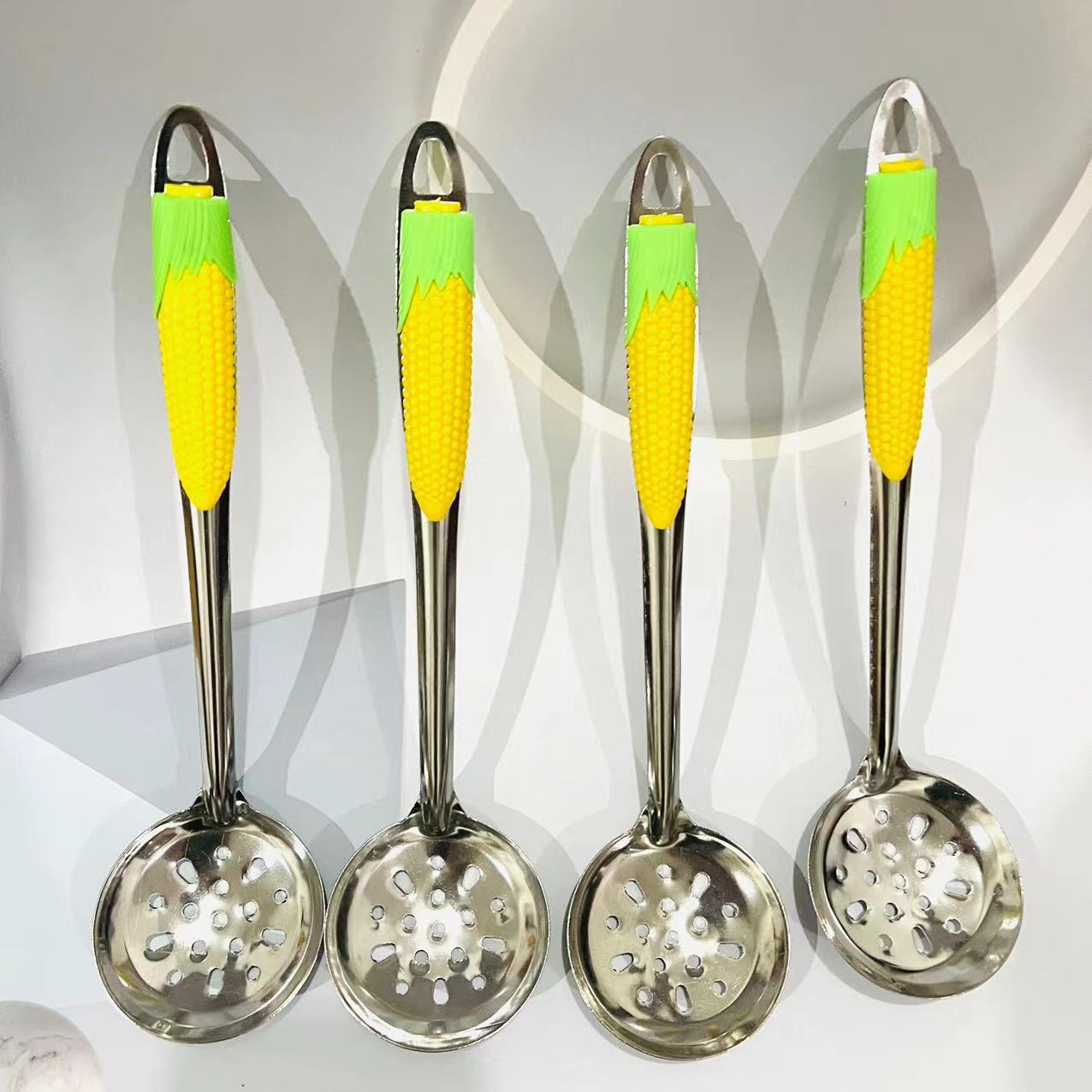 【 Zone 2-10 】 Corn strainer 10/ bundle 1500/ box Corn strainer, soup spoon, household kitchen strainer, long-handled hot pot anti-scald, 1 yuan supply