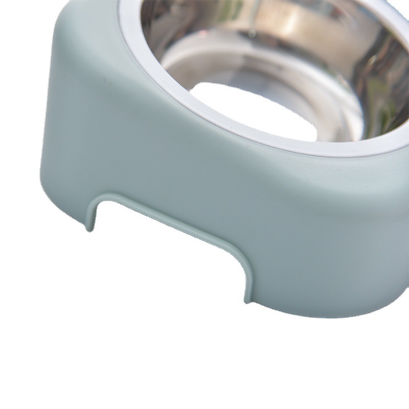 New pet supplies: dog food bowls, cat bowls, pet bowls, food bowls, creative sloping pet single bowls, wholesale from the manufacturer details Picture