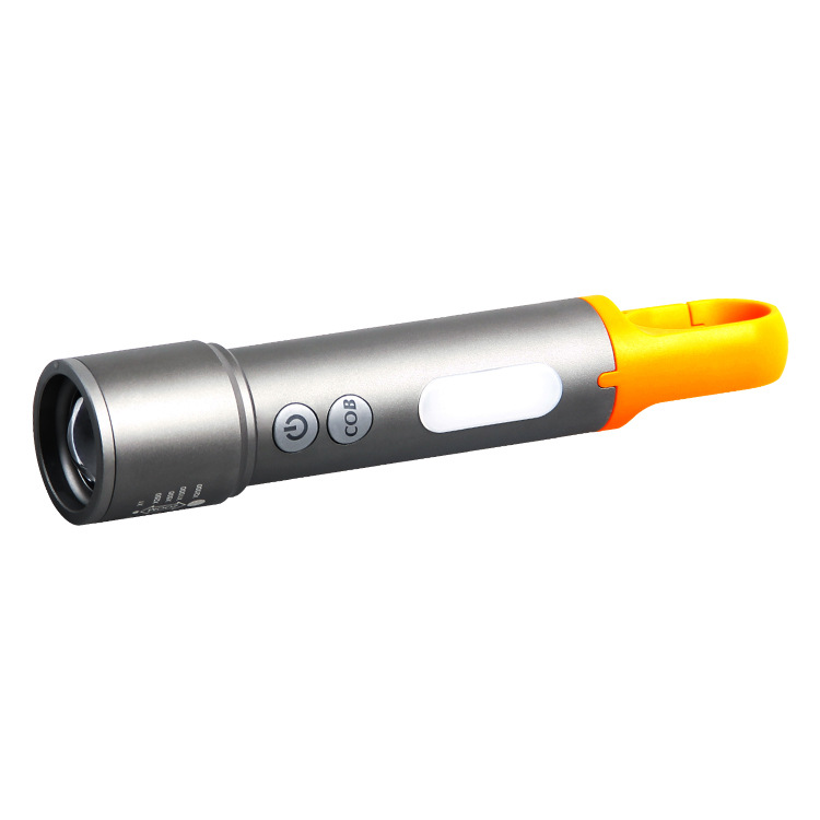 Cross-Border New Led Flashlight White Focus Type-C Charging Aluminum Alloy Telescopic Zoom Explosion Mini Flashlight Application Scenario