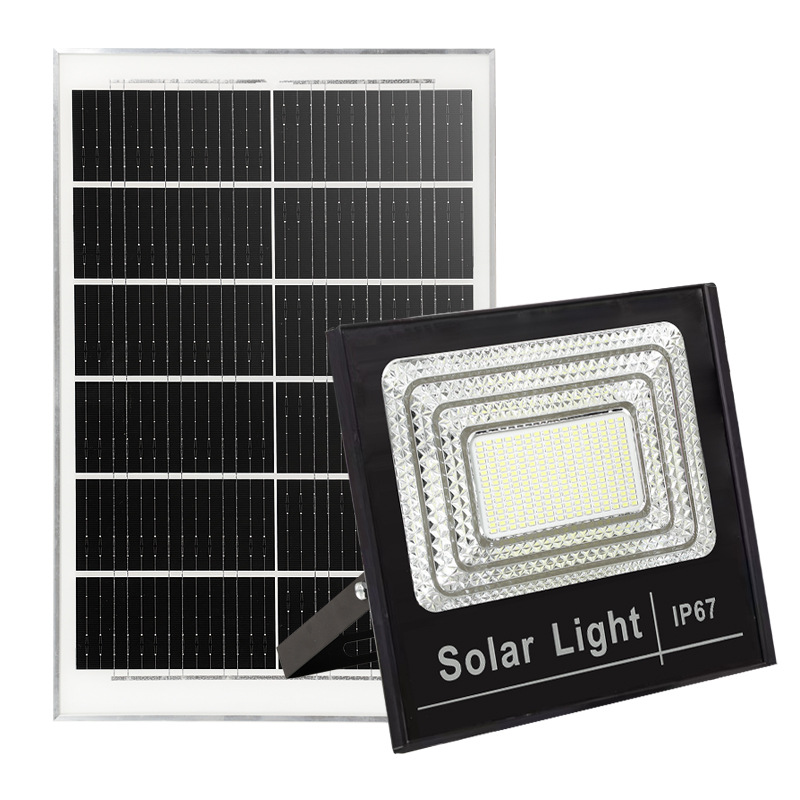 Solar lamps, household cross-border outdoor garden lighting, street lamps, led high-power floodlights, ultra-bright and waterproof Item Picture