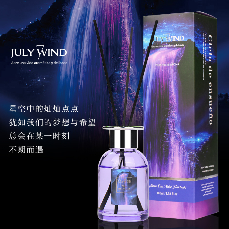 跨境星空系无火香薰精油家用卧室厕所持久散香梦幻香氛空气清新剂