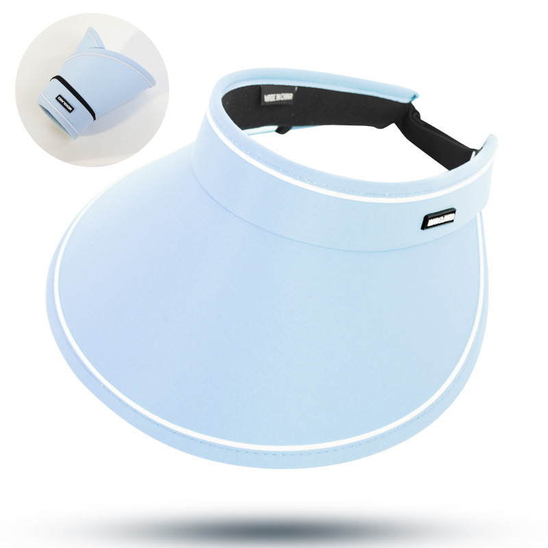 2024 Summer New Sunscreen Hat Large Brim Uv Protection Visor Outdoor Leisure Sun Empty Hat Item Picture