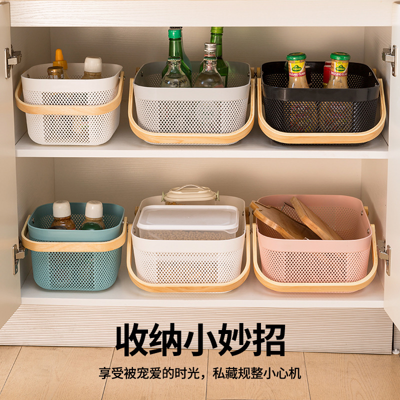 编织收纳筐/镂空塑料筐/草莓篮/迷你篮/藤编收纳筐细节图