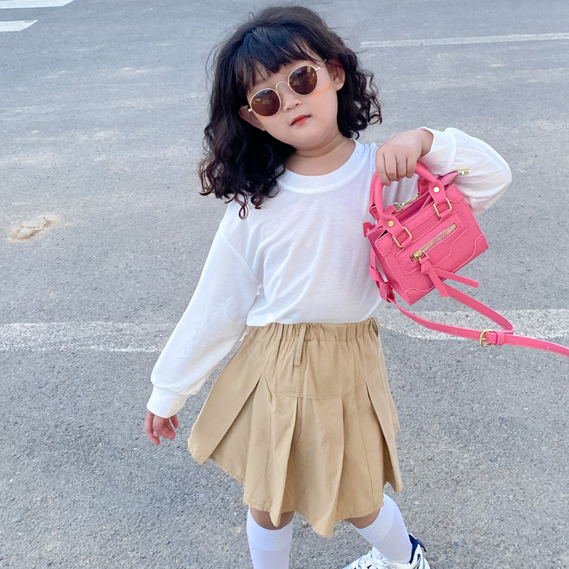 Children's Bag 2022 Autumn/Winter New Korean Mini Motorcycle Bag Western Style Girl's Handbag Ladies Crossbody Red Packet details Picture
