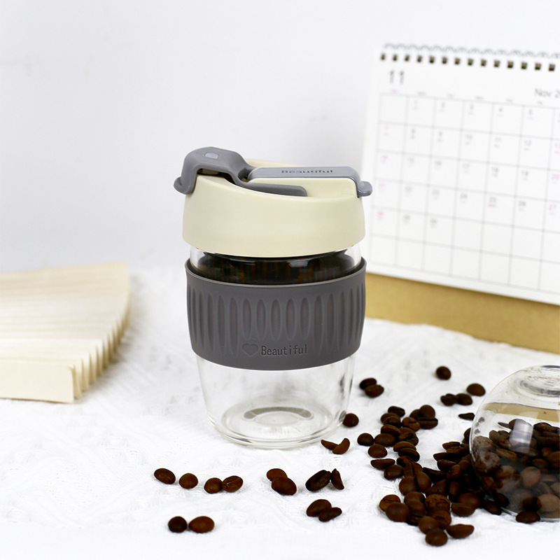Straw Cup Water Cup Double Drink Cup Straight Drink Cup Glass Creative Simple Portable Cup Milk Coffee Cup Specification drawing