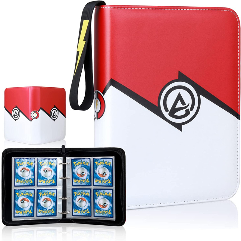 Amazon Pokemon Card Book Game Card Book 4 Grid 9 Grid Loose-Leaf Zipper Card Bag details Picture