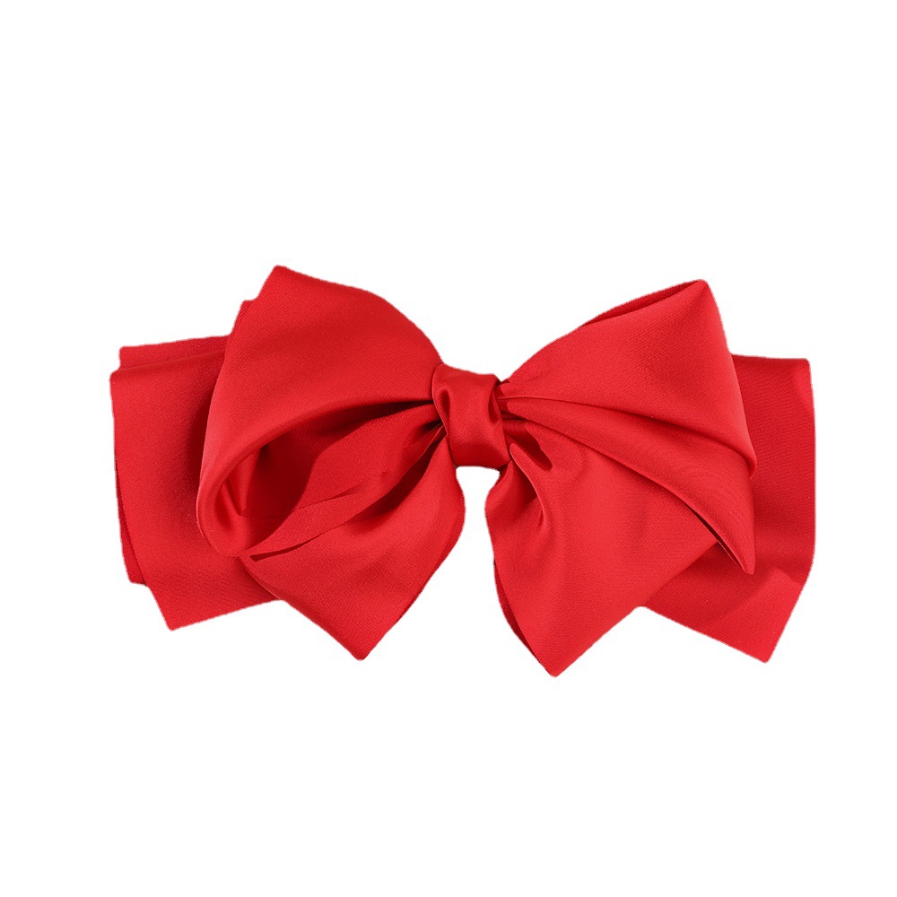 Odd Read Super Large Bow Hair Clip Streamer Spring Clip Wholesale Senior Sense Clip Children Hair Accessories Wholesale Item Picture