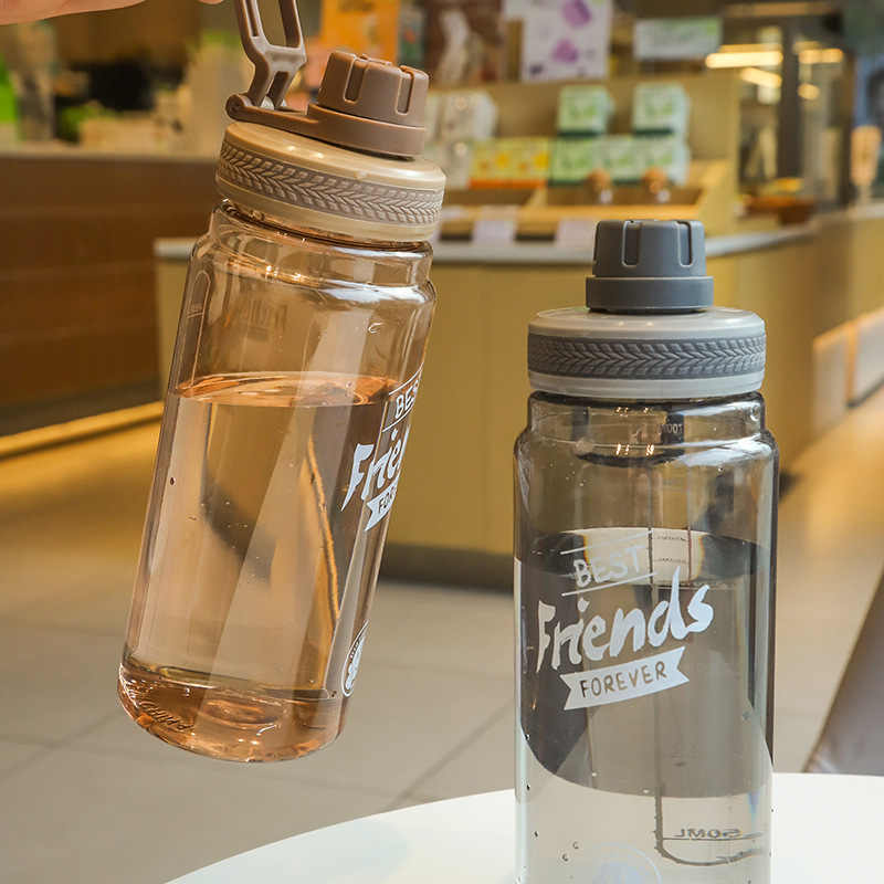 Simple and sporty water cup, anti-drop, portable and easy to use, large capacity, popular student, high appearance level, ton ton cup, summer water bottle Specification image