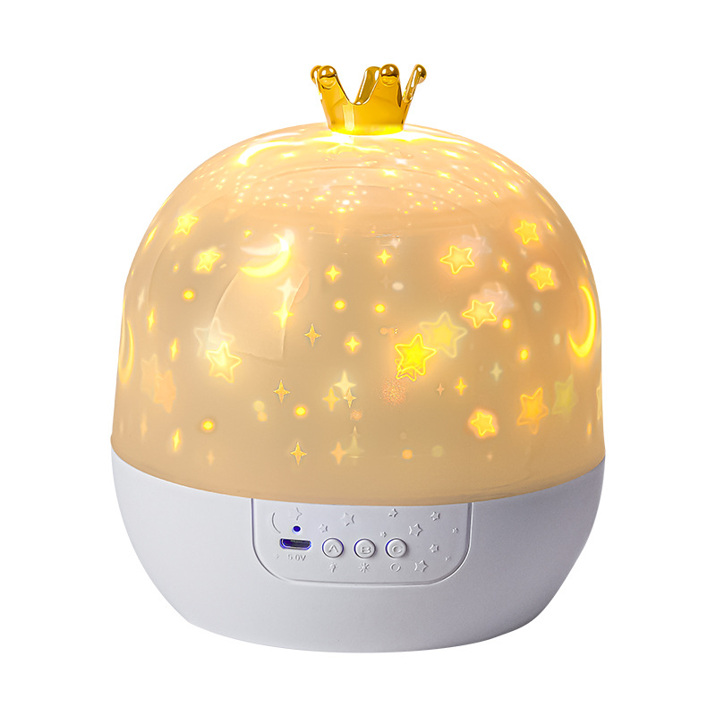 Cross-border creative romantic star projector Night light, Dreamy rotating starry sky ambient light for children's bedroom Item Picture