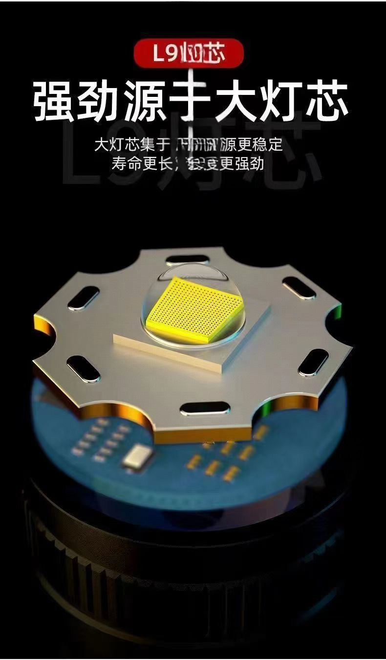 手电筒强光超亮大功率远射可充电迷你袖珍便携小户外灯批发厂详情5