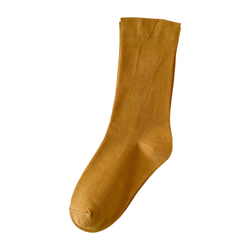 Sock stall, one-piece consignment, wide-mouth postpartum socks, women's mid-calf socks, new autumn and winter socks, casual women's socks, breathable pile socks, solid-color cotton socks, one-piece consignment Item Picture