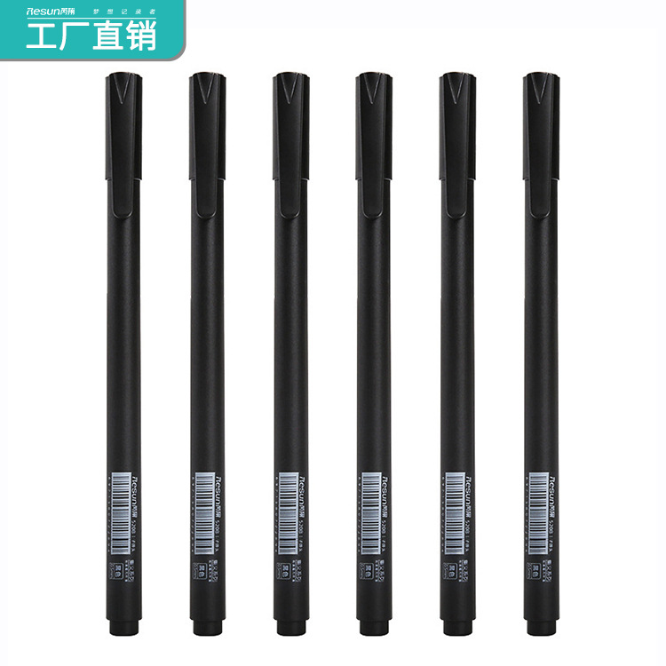 Explosive Neutral Pen Black Frosted Neutral Pen Full Needle 0.5Mm Office Quick-Drying Non-Dirty Hand Signature Pen Direct details Picture