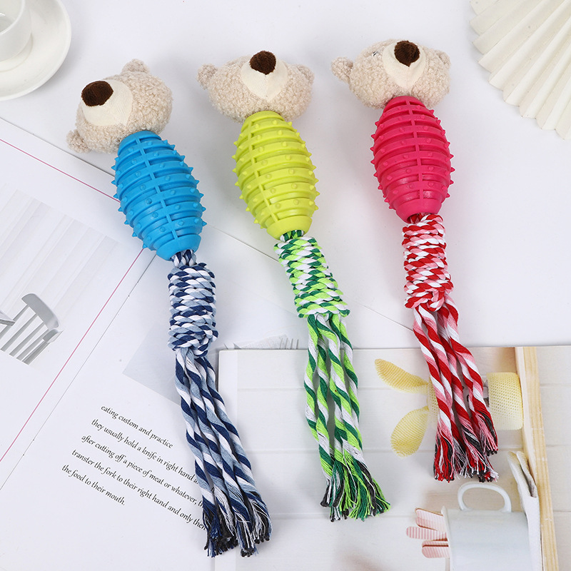Pet toy TPR dog teething and biting toy Cute animal interaction self-entertainment and boredom dog toy wholesale details Picture