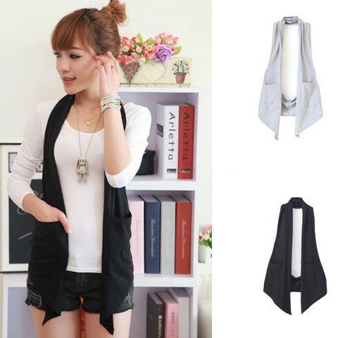 Spring and summer plus-size women's clothing Korean-style fashionable halter, waistcoat, shawl, small vest, sleeveless waistcoat, summer light trend details Picture