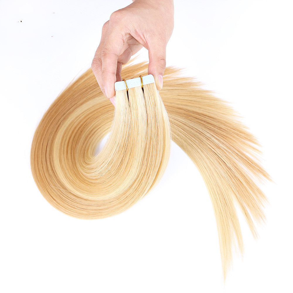欧美接发真人发 PU hair extension tape in hair extensions 50g