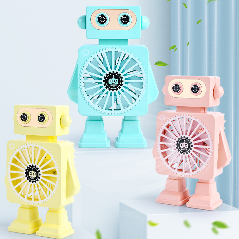 迷你小型us/机器人风扇/也夜灯充电风扇细节图