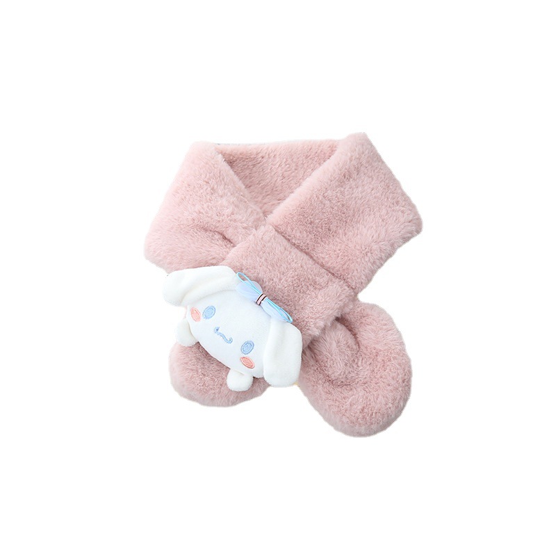 Sanrio Yugui Dog Autumn And Winter New Children's Scarf Cartoon Children Warm Thick Imitation Wrase Rabbit Plush Bib Item Picture