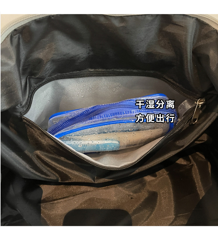 跨境批发大容量可套拉杆外出单肩旅行包轻便手提健身瑜伽包旅游包详情7