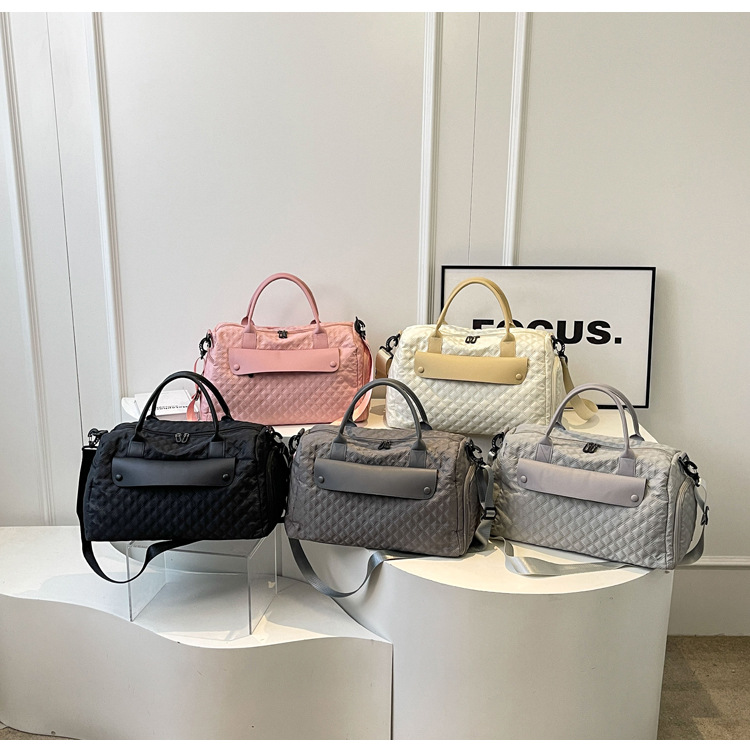 新款旅行包短途出差行李包女大容量运动健身包女士单肩斜挎手提包详情17