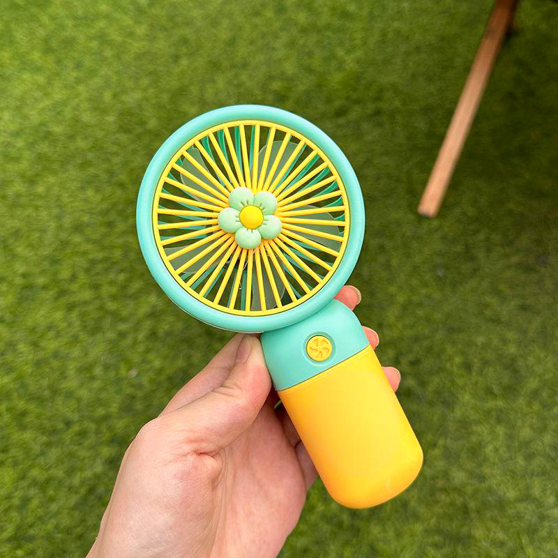 Wholesale of cross-border best-selling handheld mini fans as souvenirs, fruit and flower usb portable mini desktop fans Specification image